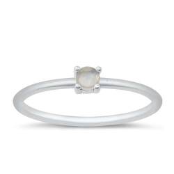 Sterling Silber Echte Mondstein Ring LTDMXRC107099-ML70 von Joyara
