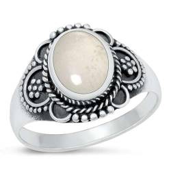 Sterling Silber Mondstein Ring LTDMXRS131673-MS110 von Joyara