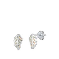 Sterling Silber Weiß Opal Leaf Ohrringe.. (KEOEL451146-WO) von Joyara