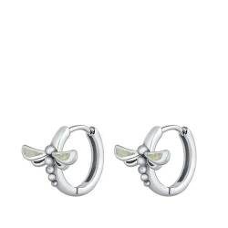 Sterling Silber Weiß Opal Libelle Ohrringe.. (KEOEL451097-WO) von Joyara