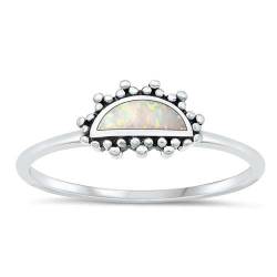 Sterling Silber Weiß Opal Ring LTDONRO150989-WO60 von Joyara