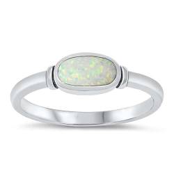 Sterling Silber Weiß Opal Ring LTDONRS130712-WO100 von Joyara