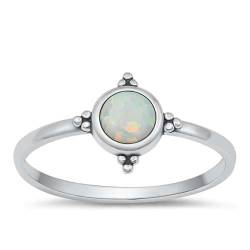 Sterling Silber Weiß Opal Ring LTDONRS131431-WO90 von Joyara