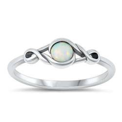 Sterling Silber Weiß Opal Ring LTDONRS131488-WO100 von Joyara