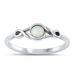 Sterling Silber Weiß Opal Ring LTDONRS131488-WO40 von Joyara