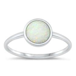 Sterling Silber Weiß Opal Ring LTDONRS131500-WO70 von Joyara