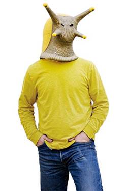 Halloween Tier Kopfbedeckung Schnecken Latex Karneval Kostüm Schnecke Erwachsene Cosplay Requisiten Zubehör Gelb von Joyplay