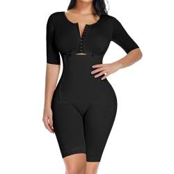 Joyshaper Shapewear Damen Bauchweg Stark Formend Kurzarm Shapewear Bodysuit Body Shaper Bein Shaping Taillenformer Miederbody Po Push Up Fajas Colombianas Mieder Korsett Figurformend Schwarz M von Joyshaper