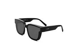 Joysun Sonnenbrille für Herren und Damen, polarisierte Gläser, zum Überziehen, blendfrei, 100 % UV400-Schutz, ideal zum Autofahren/Radfahren/Angeln/Golf/Sport, Schwarz von Joysun