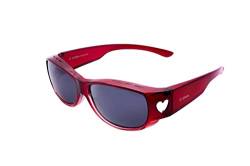 Joysun für Herren und Damen polarisierte Linsendeckel Wrap-Around Überziehbrille über normale Korrekturbrille Anti-Blendung 100% UV 400-Schutz. Ideal für Autofahren, Radfahren, Laufen & Sport ZP8006R9 von Joysun