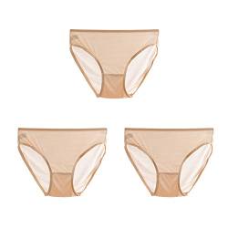 Joyunii Bikini Slip Damen aus 100% Seide Unterhosen Atmungsaktive Panty Hipster Unterwäsche von Joyunii