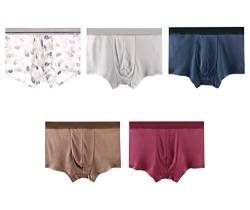 Joyunii Boxershorts Herren 100% Seide Unterhosen Männer Unterwäsche Men von Joyunii