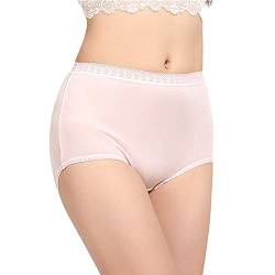 Joyunii Dame Taillenslip 100% Seide Slip High Waist Brief Atmungsaktive seidige Unterwäsche von Joyunii