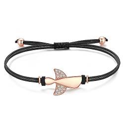 Jrêveinfini Schutzengel Armband Damen Mädchen Teenager Kinder Rosegold Silber 925, Engel Schutzengel Taufe Stoff Armband Kommunion Mädchen, Personalisiert Firmung Geschenke für Frauen Mädchen Freundin von Jrêveinfini