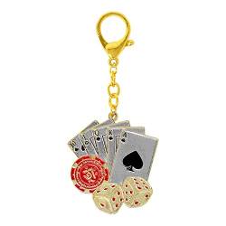 FengShui W4940 Schlüsselanhänger mit Poker-Würfeln von Juanxian