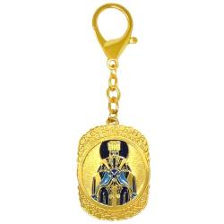 Juanxian Feng Shui Jade Kaiser Himmel Siegel Talisman Schlüsselanhänger Amulett Reichtum Porsperität Erfolg Glück Zen Geschenk, gold, 13*4.5cm von Juanxian