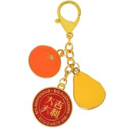 Juanxian Feng Shui Tai Kat Tai Ley Windfall Schlüsselanhänger Reichtum Porsperität Erfolg Amulett Glück W5479, rot, 11.5 * 3.5cm von Juanxian