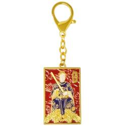 Juanxian Feng Shui Tai Sui Amulett Schlüsselanhänger Chinesische Weisheit Reichtum Porsperität Erfolg Glück Zen Amulett, rot, 12.5 * 4cm von Juanxian