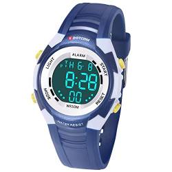 Juboos Kinder Digitaluhren,7 Farben LED-Licht Kinder Sport Armbanduhr Jungen Wasserdicht Kinderuhr mit Alarm Stoppuhr,Kinderuhren Outdoor Armbanduhr für Jungen Mädchen von Juboos