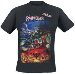 Judas Priest Painkiller Männer T-Shirt schwarz L 100% Baumwolle Band-Merch, Bands von Judas Priest