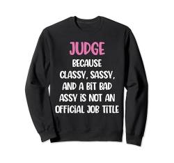 Lustiger Richter, weiblicher Richter Sweatshirt von Judge Apparel