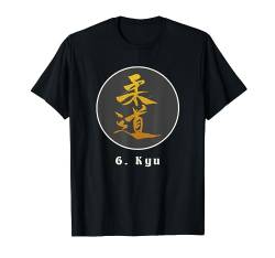 Judo Gürtelprüfung 6. Kyu gelb orangener Judo Gürtel T-Shirt von Judo Judoka Japan - Judo Geschenk