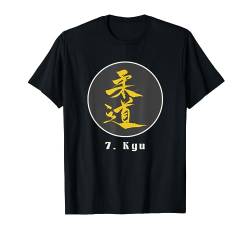 Judo Gürtelprüfung 7. Kyu weiß gelber Judo Gürtel T-Shirt von Judo Judoka Japan - Judo Geschenk