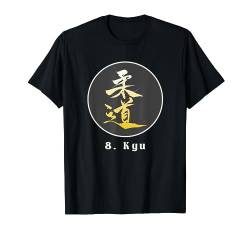 Judo Gürtelprüfung 8. Kyu weiß gelber Judo Gürtel T-Shirt von Judo Judoka Japan - Judo Geschenk