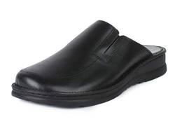 Jürgen Hirsch Herren Leder-Clog Ergo 04, mit ergonomischen Komfort-Fußbett, in 2 Farben (schwarz, Numeric_45) von Jürgen Hirsch