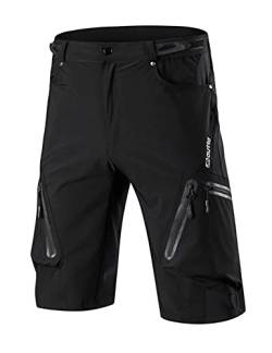 Jueshanzj Fahrradhose Herren Sommer Schnell Trocknend Offroad Outdoor Radfahren Kleidung Sport Mountainbike Shorts Radbekleidung Herren, Schwarz , 4X-Large von Jueshanzj