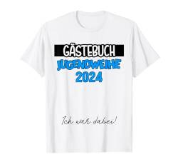 Jugendweihe 2024 Gästebuch Gästeliste für Jungs T-Shirt von Jugendweihe 2024 Shop