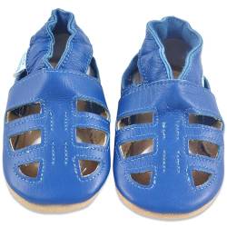 Baby Sandalen - Lauflernschuhe - Krabbelschuhe - Babyschuhe - Blaue T-Bar Sandalen 12-18 Monate (Größe 22/23) von Juicy Bumbles