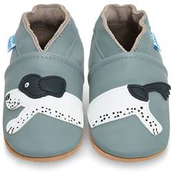 Juicy Bumbles Lauflernschuhe Jungen Krabbelschuhe Babyschuhe/Harry Hund 12-18 Monate (Größe 22/23) von Juicy Bumbles