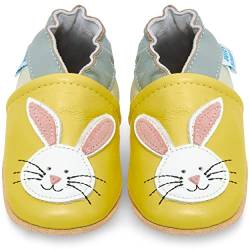 Juicy Bumbles Lauflernschuhe Mädchen Krabbelschuhe Baby Hausschuhe Babyschuhe 12-18 Monate Hase von Juicy Bumbles