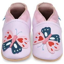 Juicy Bumbles Lauflernschuhe Mädchen Krabbelschuhe Baby Hausschuhe Babyschuhe 2-3 Jahre Schmetterlink von Juicy Bumbles