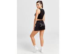 JUICY COUTURE Diamante Velour Mini Skirt - Damen, Black von Juicy Couture
