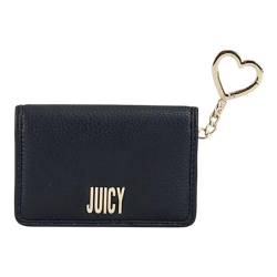 Juicy Couture Damen Einfache Single Fold Wallet mit Schlüsselring, Lakritze, Juicy Couture Damengeldbörse von Juicy Couture