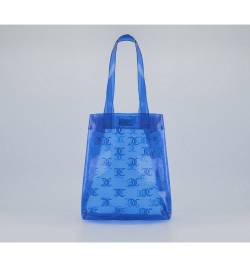 Juicy Couture Nichole Mongram Sheer Tote Bag AQUA,Blue von Juicy Couture