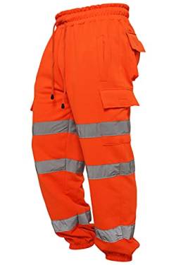 Juicy Trendz® Hi Viz Trousers Reflektierenden Hose Herren Arbeitshose Fluoreszierenden Warnschutz Hose von Juicy Trendz