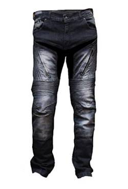 Juicy Trendz® Motorradhose Herren Motorradjeans Manner Denim Motorrad Hose Mit Protektoren von Juicy Trendz