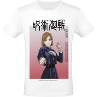 Jujutsu Kaisen - Anime T-Shirt - S bis XXL - für Männer - Größe L - weiß  - Lizenzierter Fanartikel von Jujutsu Kaisen