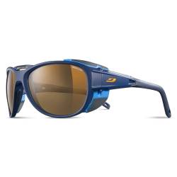 Julbo Herren Explorer 2.0 Sonnenbrille, Bleu Foncé Mat/Bleu Cyan, Einheitsgröße von Julbo