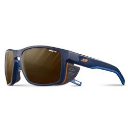 Julbo Unisex Shield Sonnenbrille, Blau/Orange, Einheitsgröße von Julbo