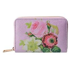 Juleeze Brieftasche 10x15 cm Rosa Kunststoff Rechteck Blumen von Juleeze