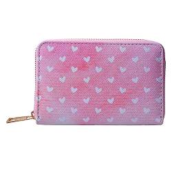 Juleeze Brieftasche 10x15 cm Rosa Kunststoff Rechteck Herzen von Juleeze