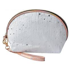 Juleeze Damenkulturtasche 22x8x14 cm Weiß Synthetisch Oval Kosmetiktasche von Juleeze