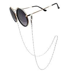 Julesmar Brillenkette Sansibar - Silber, Gold, Roségold/Trendige Brillenkordel, Schlichte Kette für Sonnenbrille, Lesebrille - minimalist Design/Sunglasses Chain, Strap - 100% Nickelfrei (Silber) von Julesmar