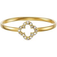 Julie Julsen Gold Diamantring KLEEBLATT, JJGRG0880.DI, mit Brillanten von Julie Julsen Gold