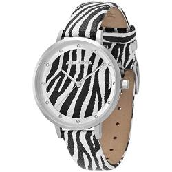 Julie Julsen JJW1203SL-Z Safari Collection Zebra Uhr Damen-Uhr Leder-Armband von Julie Julsen