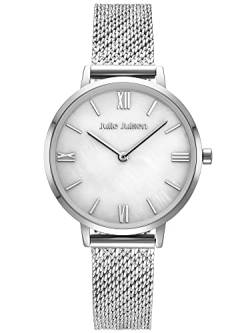Julie Julsen JJW1431SME Basic Uhr Damenuhr Edelstahl Metall 3 bar Analog Silber von Julie Julsen